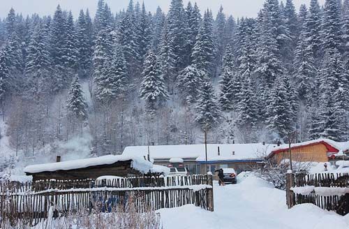 雪乡的美丽雪景